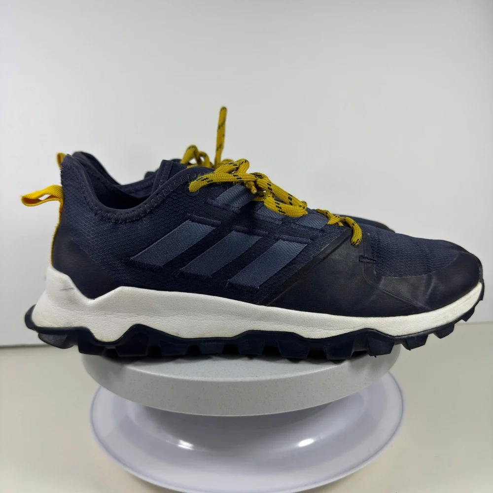 Adidas Kanadia‎ Trail Men's Size 10 Blue Gold Running Shoes Gorpcore Traxion